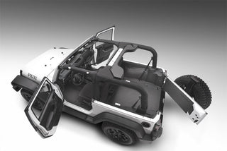 BedRug 5pc BedTred Cargo Kit (REAR) w/ Tailgate and Tub Liner: Jeep Wrangler 2007-2010