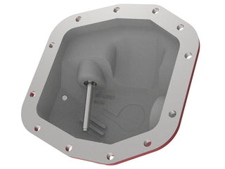 AFE Pro Series Front Differential Cover (Red w/Machined Fins): Jeep Wrangler JL 2018 - 2025 (w/ Dana M186)