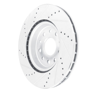 R1 Concepts Drilled & Slotted Brake Rotor (FRONT RIGHT): Jeep Grand Cherokee 2022-2026 5.7L/3.6L