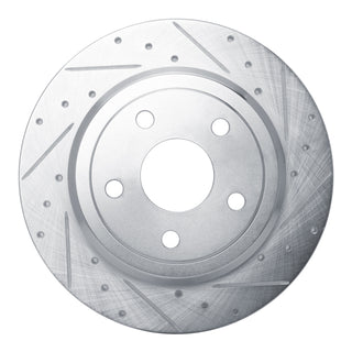 R1 Concepts Drilled & Slotted Brake Rotor (REAR RIGHT): Fits Jeep Grand Cherokee / Dodge Durango 2011-2026