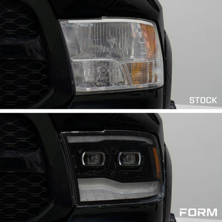 FORM Lighting Sequential LED Projector Headlights (PAIR): Fits Ram 1500/2500/3500 2009-2018