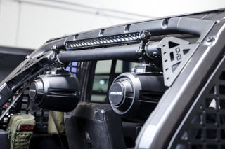 DV8 Offroad Speaker/Light Bar Mount: Jeep Wrangler 2018-2025 2.0L/3.6L