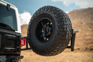 DV8 Offroad Body Mounted Tire Carrier: Jeep Wrangler JL 2018-2025 3.6L / 6.4L 392