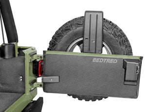 BedRug Rear 4pc BedTred Cargo Kit: Jeep Wrangler 1997-2006 w/ Tailgate