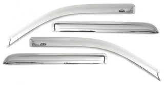 AVS Ventvisor Outside Mount Window Deflectors (F&R): Jeep Grand Cherokee 2011-2021 3.6L/5.7L - Chrome
