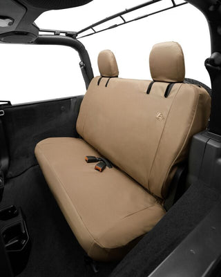 Bestop Rear Seat Covers Tan (REAR): Jeep Wrangler JL 2018-2023 2.0L / 3.6L