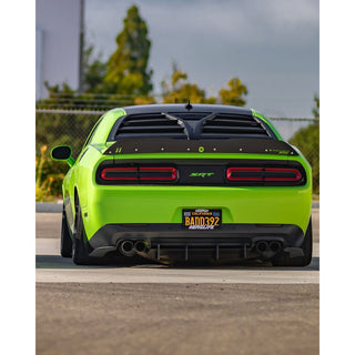 Glassskinz Torch Rear Window Louvers / Vents: Dodge Challenger 2008 - 2023 (All Models)