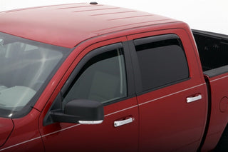 AVS Ventvisor In-Channel Window Deflectors (4PC, Smoke): Dodge RAM Crew Cab 2009 - 2018 (1500, 2500, 3500)