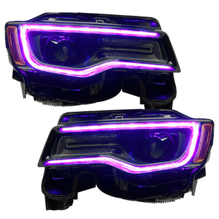 Oracle 1421 Jeep Grand Cherokee Dynamic Headlight DRL Upgrade Kit ColorSHIFT Dynamic