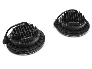 Raxiom Axial Series LED Daymaker Headlights Chrome Housing: Jeep Wrangler 1997-2018 4.0L I6 / 3.8L V6 / 3.6L V6 - Clear Lens