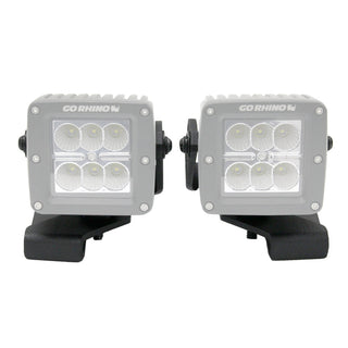 Go Rhino Light Mount 3in Cube: Fits Most Jeep Wrangler / Gladiator / Grand Cherokee Models (2005-2026)