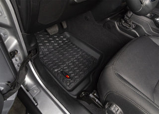 Rugged Ridge All Terrain Floor Liner Cargo Black (F&R): Jeep Wrangler JL 2018-2023 2.0L/3.6L Excl. 4XE