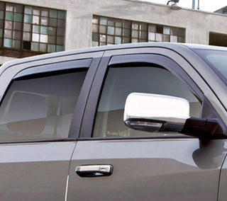 AVS Ventvisor Low Profile Window Deflectors (4PC, Smoke): Dodge RAM Quad Cab 2002 - 2009 (1500, 2500, 3500)