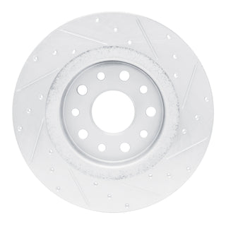 R1 Concepts Drilled & Slotted Brake Rotor (REAR LEFT): Jeep Grand Cherokee 2022-2026 5.7L/3.6L