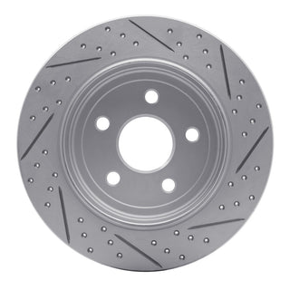 DFC 11-22 Dodge Durango Rear Left Drilled & Slotted Geoperformance Rotor Part Number 830-42004L