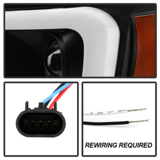 Spyder 06-08 Dodge Ram 1500 LED Headlights - Black PRO-YD-DR06PL-BK