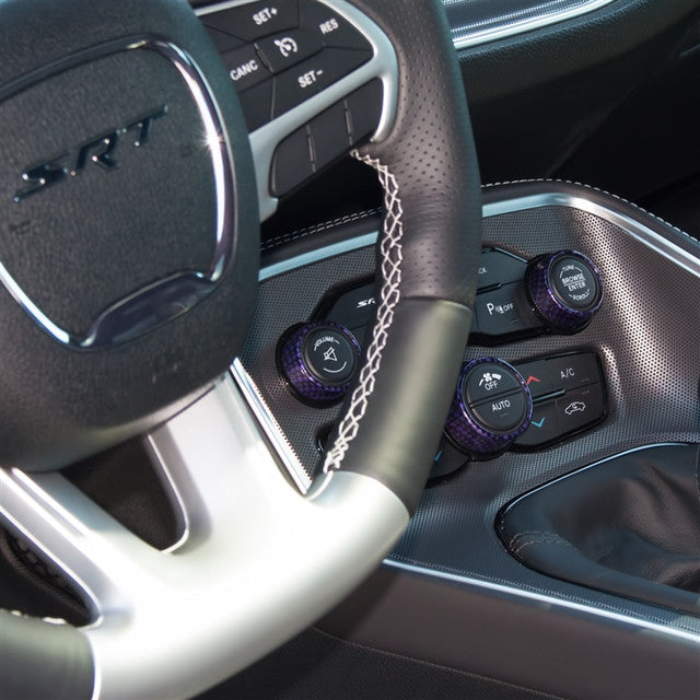 American Brother Designs Interior Knob Kit (Carbon Fiber): Dodge Charger 2015 - 2023