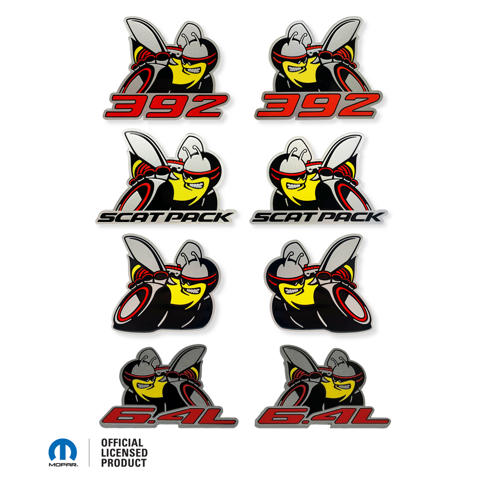American Brother Designs SCATPACK Acrylic Badge (OEM Colors): Dodge Challenger / Charger 2015 - 2023