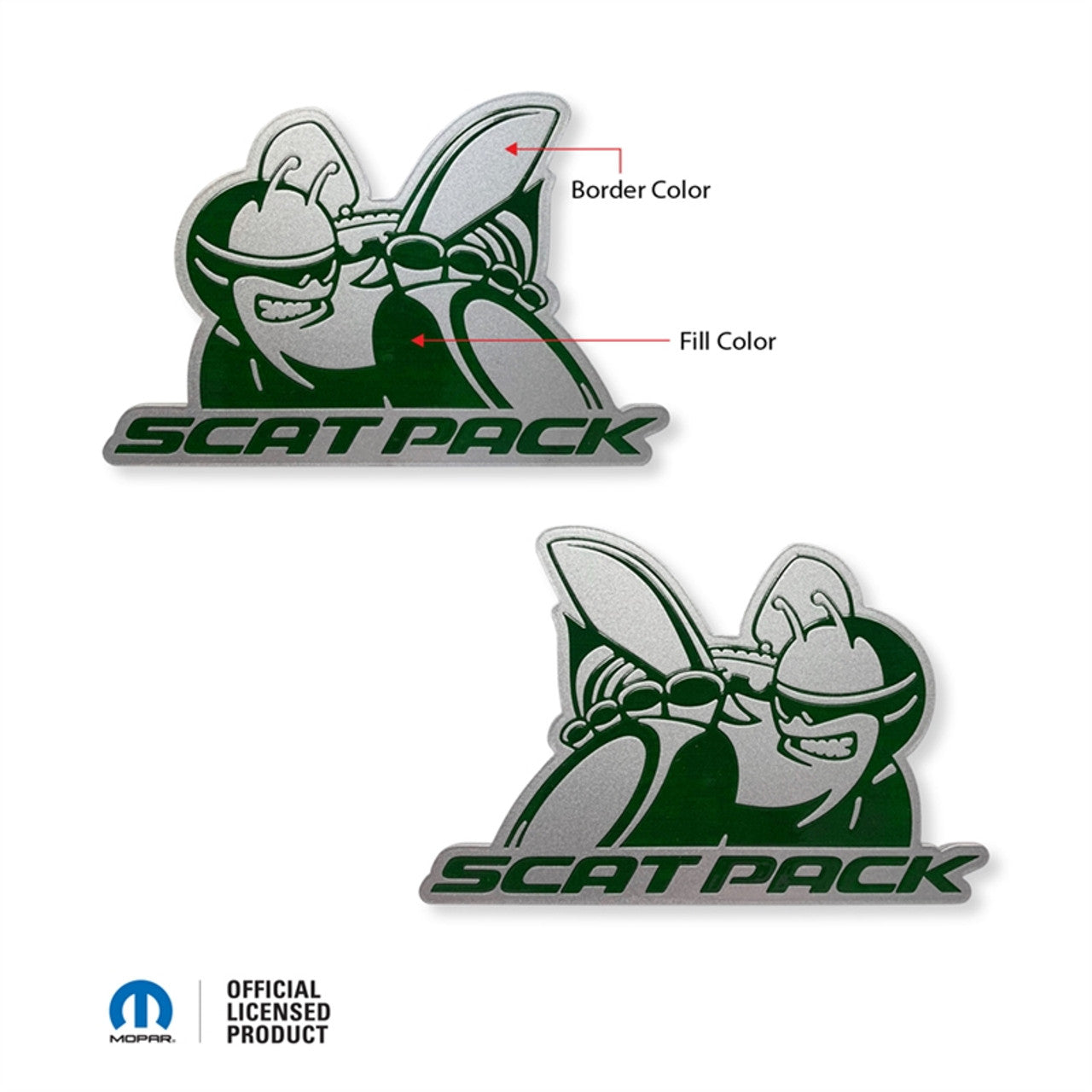 American Brother Designs SCATPACK Acrylic Badge (2-Color): Dodge Challenger / Charger 2015 - 2023