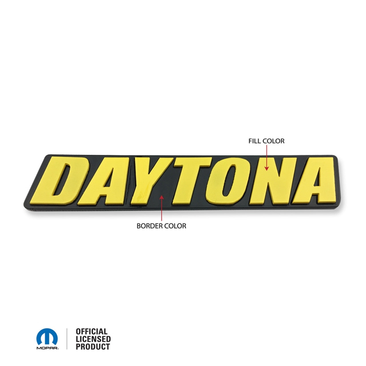 American Brother Designs DAYTONA Front Grille Badge: Dodge Challenger / Charger 2006 - 2023