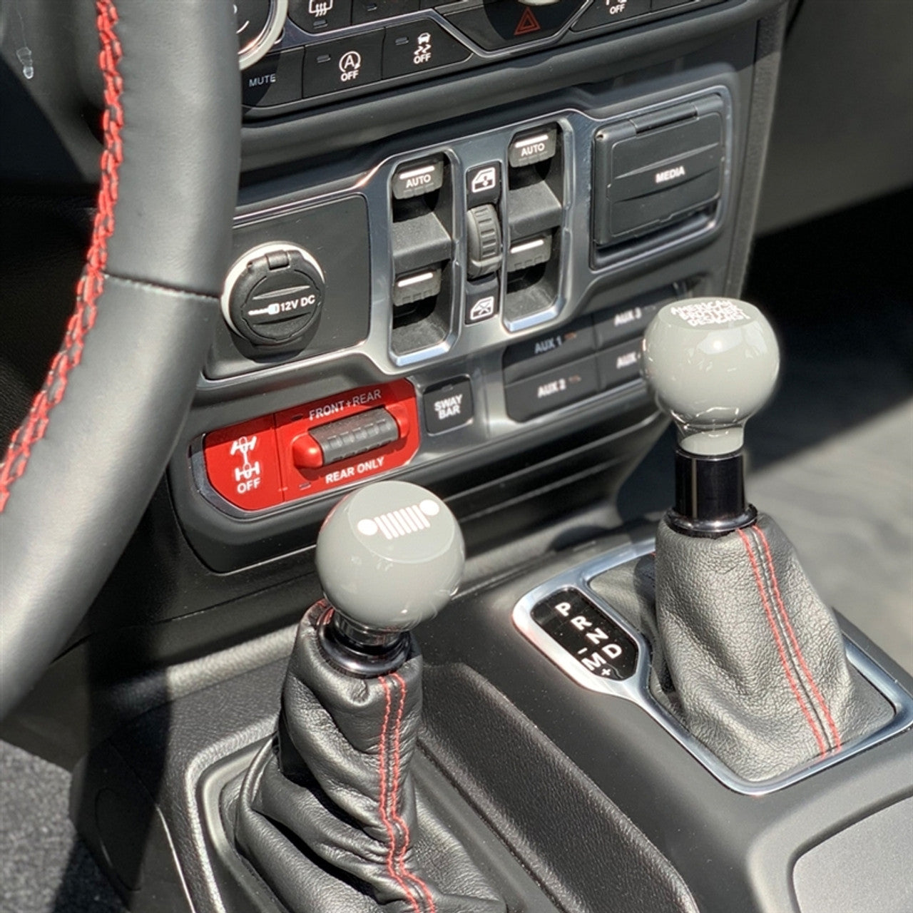 American Brother Designs Manual Flat Shifter Knob: Jeep Wrangler (18-25) & Gladiator (20-25)
