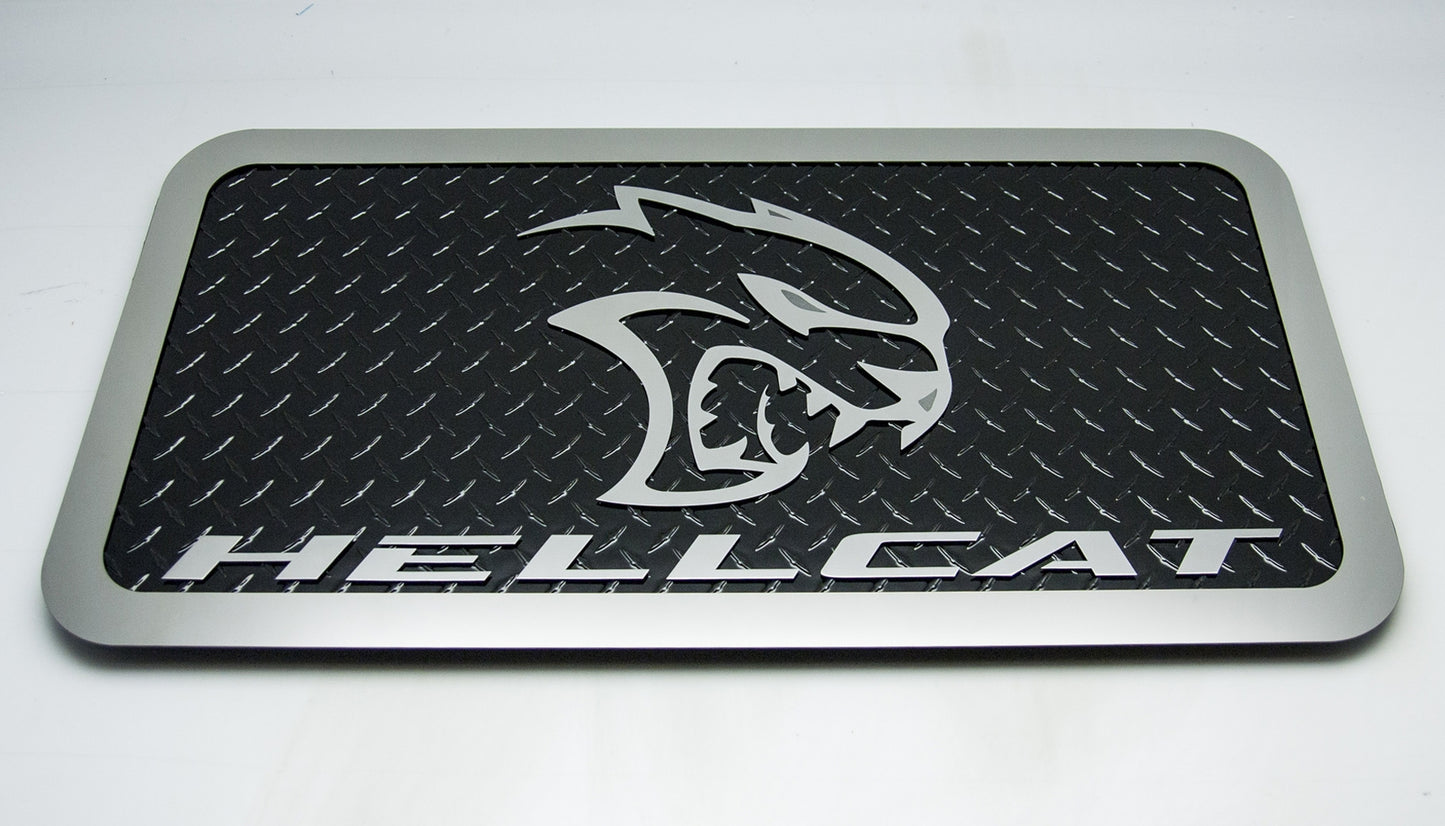 American Car Craft HELLCAT Diamond Plate Car Show Display: Dodge Challenger 2015 - 2023