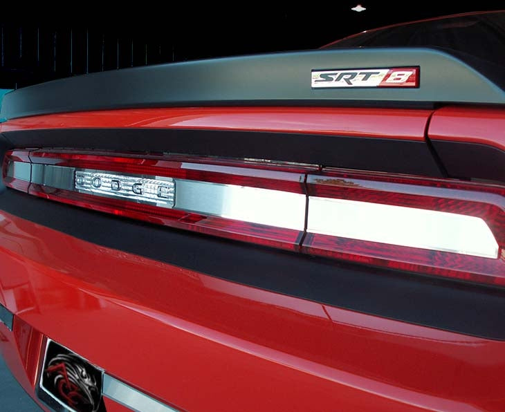 American Car Craft Brushed Tail Light Insert Trim Plate: Dodge Challenger R/T SRT8 2008 - 2014