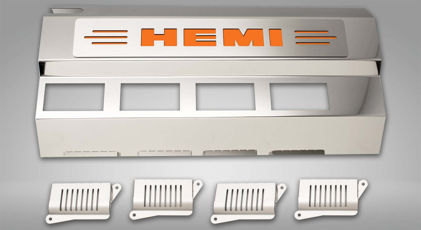 American Car Craft 5.7L Hemi Engine Half Covers (CARBON FIBER): 300 / Challenger / Charger 5.7L Hemi 2009 - 2024