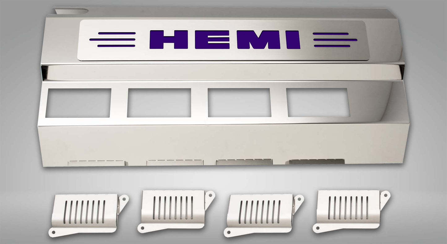 American Car Craft 5.7L Hemi Engine Half Covers (CARBON FIBER): 300 / Challenger / Charger 5.7L Hemi 2009 - 2024