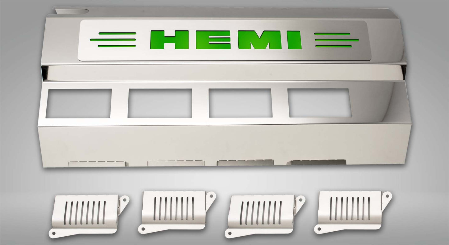 American Car Craft 5.7L Hemi Engine Half Covers (CARBON FIBER): 300 / Challenger / Charger 5.7L Hemi 2009 - 2024