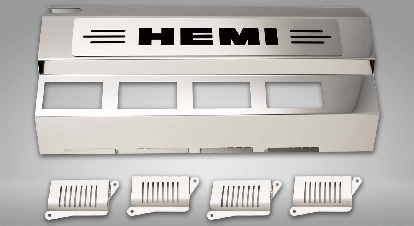 American Car Craft 5.7L Hemi Engine Half Covers (CARBON FIBER): 300 / Challenger / Charger 5.7L Hemi 2009 - 2024