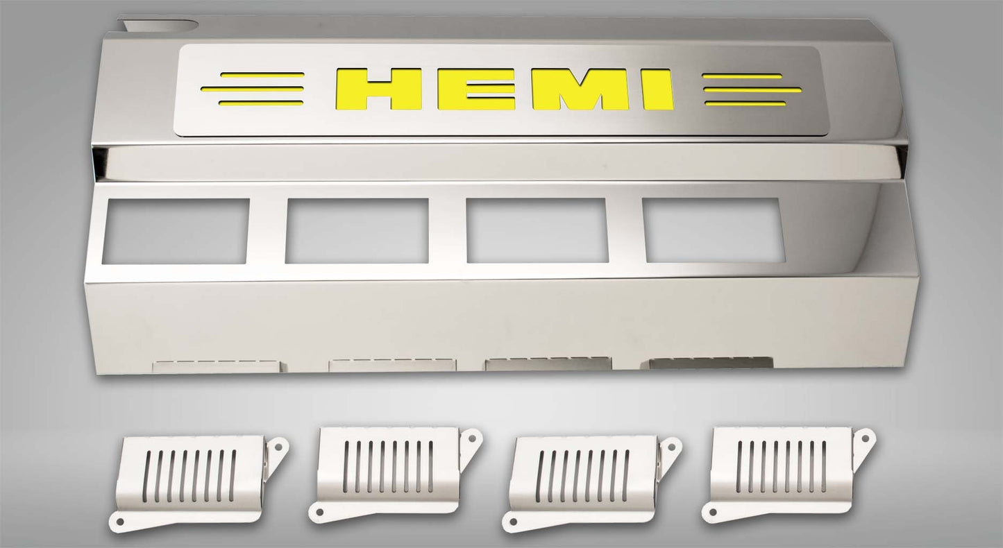 American Car Craft 5.7L Hemi Engine Half Covers (CARBON FIBER): 300 / Challenger / Charger 5.7L Hemi 2009 - 2024