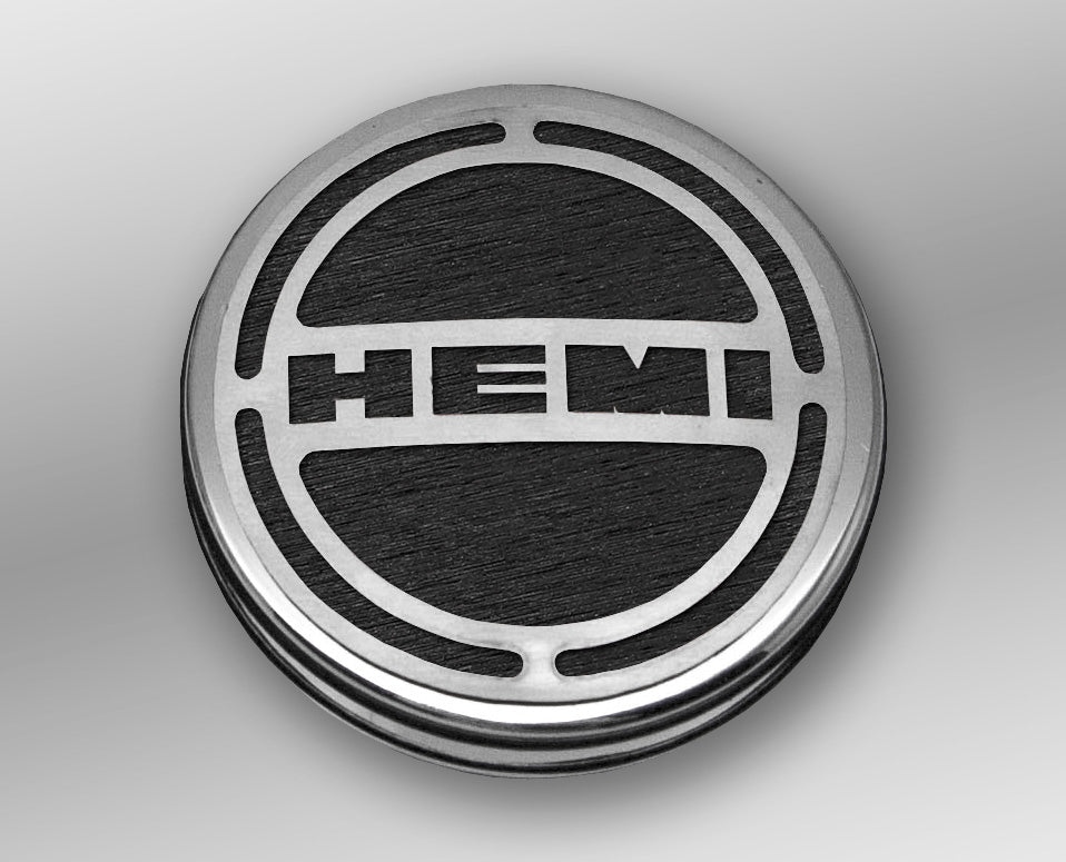 American Car Craft "HEMI" Deluxe Fluid & Shock Tower Cap Covers (13PC): Dodge Challenger V8 2008 - 2023