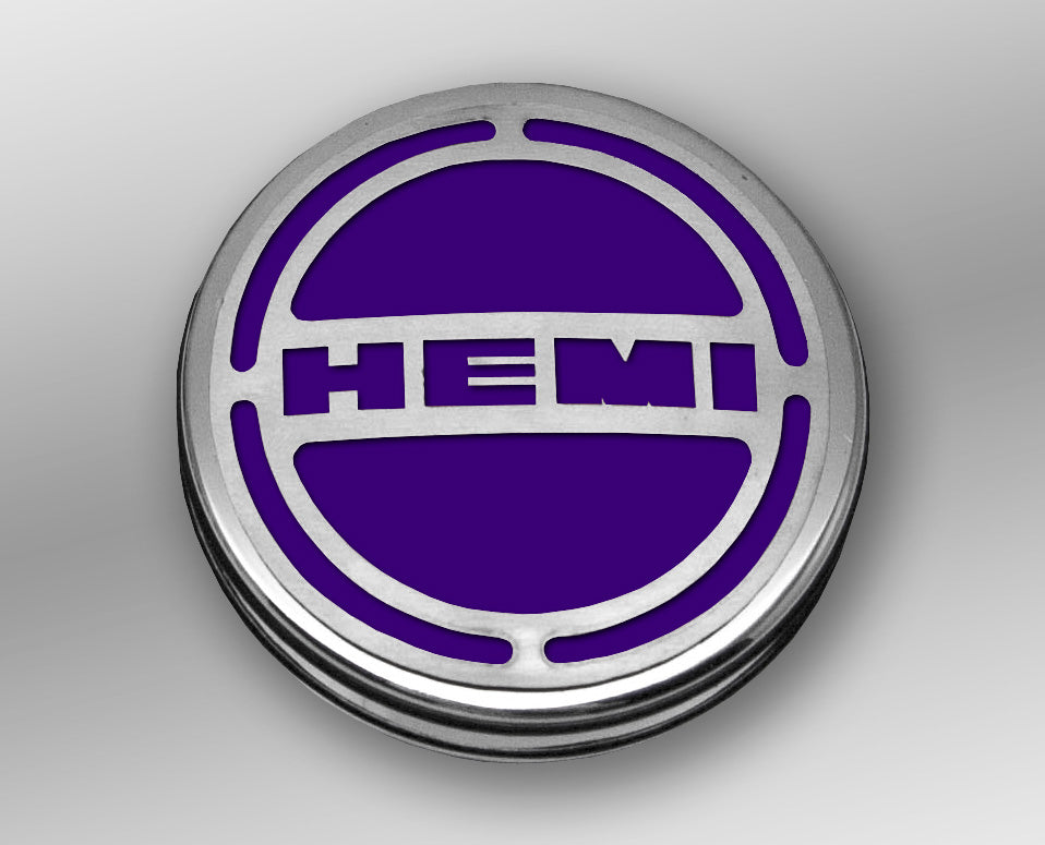 American Car Craft "HEMI" Deluxe Fluid & Shock Tower Cap Covers (13PC): Dodge Challenger V8 2008 - 2023