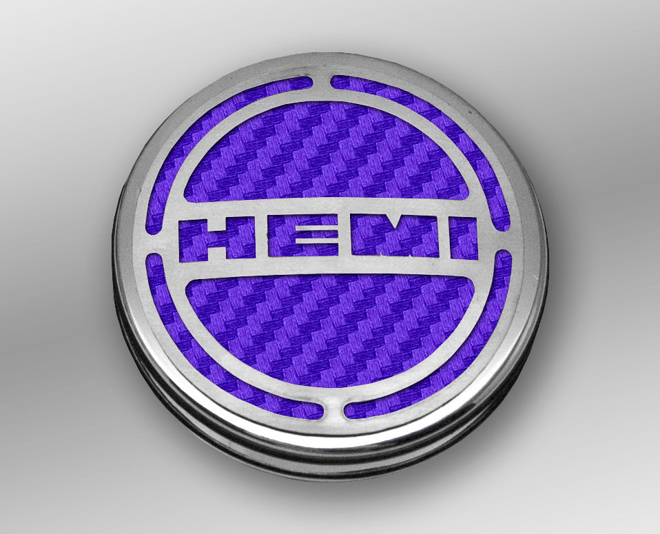 American Car Craft "HEMI" Deluxe Fluid & Shock Tower Cap Covers (13PC): Dodge Challenger V8 2008 - 2023