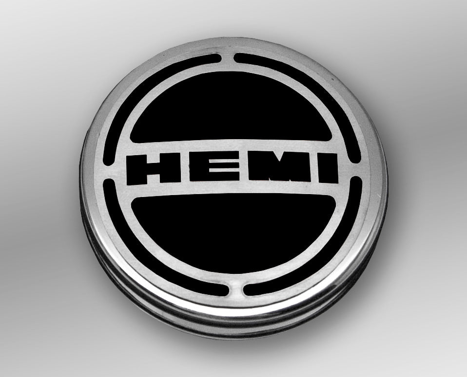 American Car Craft "HEMI" Deluxe Fluid & Shock Tower Cap Covers (13PC): Dodge Challenger V8 2008 - 2023