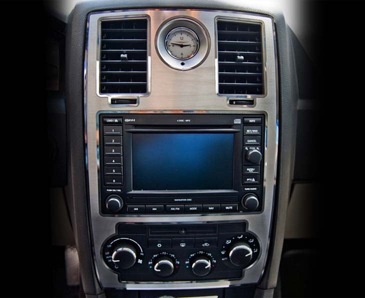 American Car Craft Center Dash Trim Polished / Brushed: 300C / Charger / Magnum 2005 - 2010