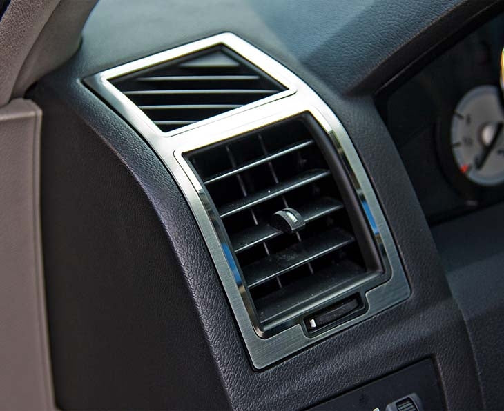 American Car Craft A/C Vent Trim Outer 2Pc Polished/Brushed: 300C / Charger / Magnum 2005 - 2010