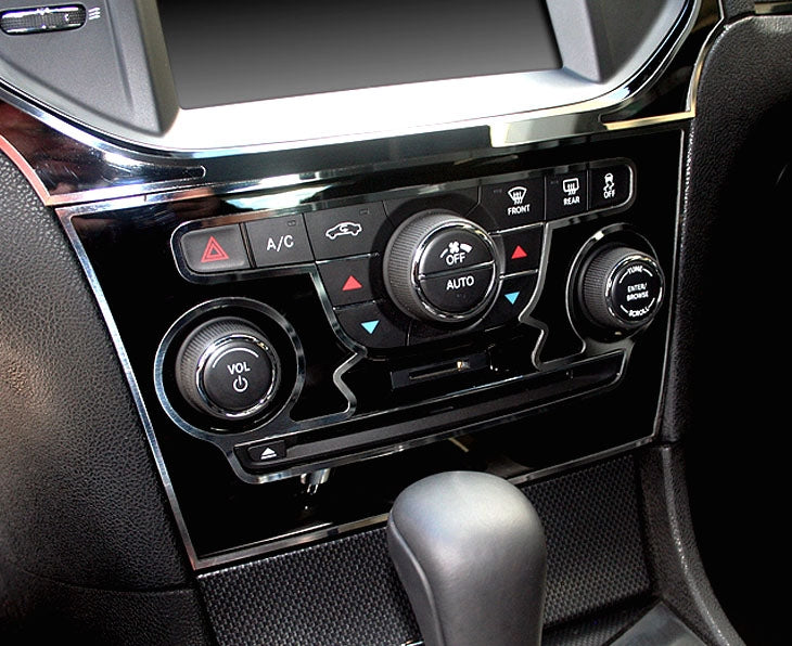 American Car Craft Polished A/C Radio Control Trim Ring 2Pc: Chrysler 300 2011 - 2024