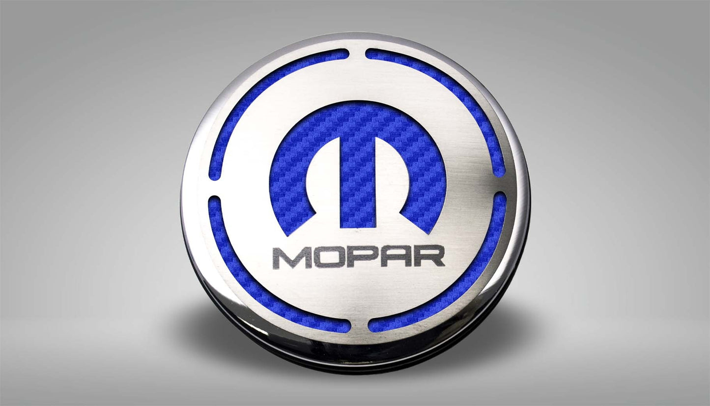 American Car Craft "MOPAR" Deluxe Fluid & Shock Tower Cap Covers (13PC): Dodge Challenger V8 2008 - 2023