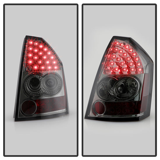 Spyder Smoke LED Tail Lights: Chrysler 300 2005 - 2007