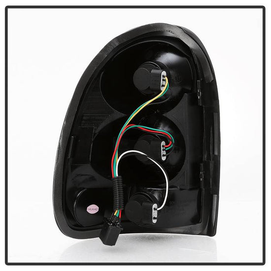 Spyder Black Euro Tail Lights: Dodge Durango 1998 - 2003