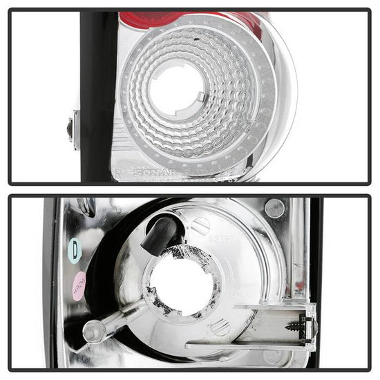 Spyder Chrome Euro Tail Lights: Dodge Dakota 1997 - 2004