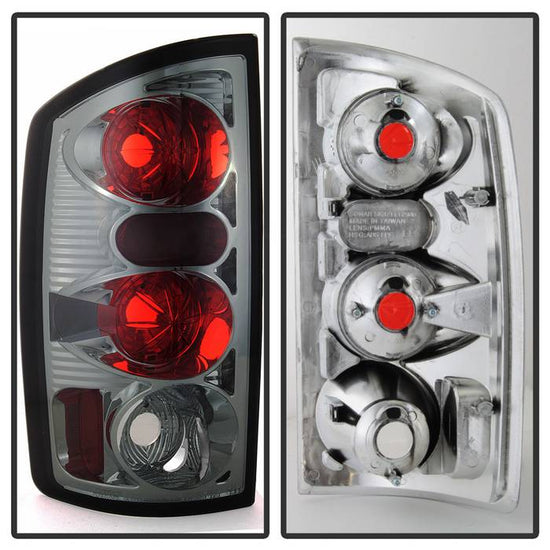 Spyder Smoke Euro Tail Lights: Dodge Ram 2002 - 2006 (All Models)