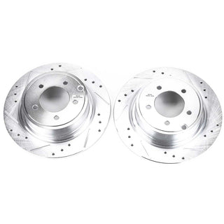 PowerStop Evolution Drilled & Slotted Rotors (REAR): Dodge Charger 06-10 3.5L V6