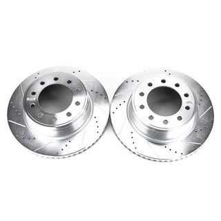 PowerStop Drilled and Slotted Rotor (FRONT): Ram 3500 18 6.7L Diesel/6.4L