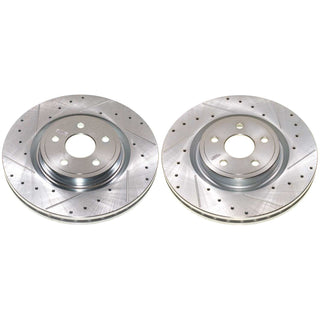 PowerStop Drilled and Slotted Rotor (FRONT): Dodge Durango 21 6.4L/5.7L, Jeep Grand Cherokee 21 6.4L SRT