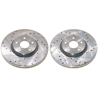 PowerStop Drilled and Slotted Rotor (FRONT): Dodge Durango 21-24 5.7L/3.6L