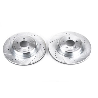 PowerStop Evolution Drilled & Slotted Rotors (REAR): Dodge Charger 06-23 5.7L/3.6L/3.5L, Dodge Magnum 06-08 3.5L