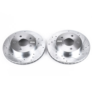 PowerStop Evolution Drilled & Slotted Rotors (FRONT): Jeep Grand Cherokee 99-04